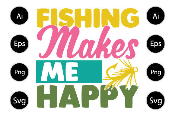 Review: Fishing Makes Me Happy Embroidery Design