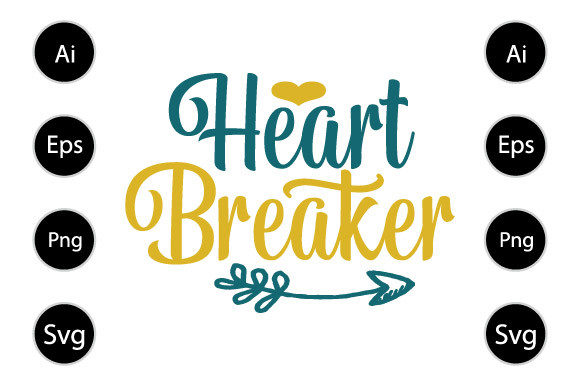 Reviewing the Heart Breaker Typography Design for Embroidery